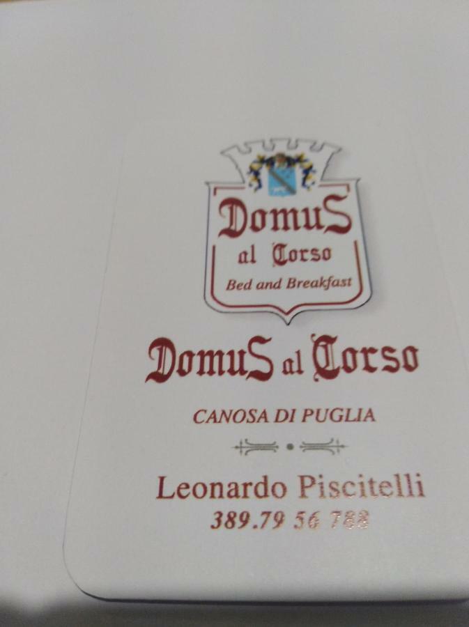 Domus Al Corso Con Servizio B&B Canosa di Puglia Bagian luar foto